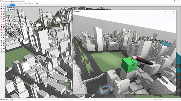 Drawing a city in virtual reality with VR Sketch